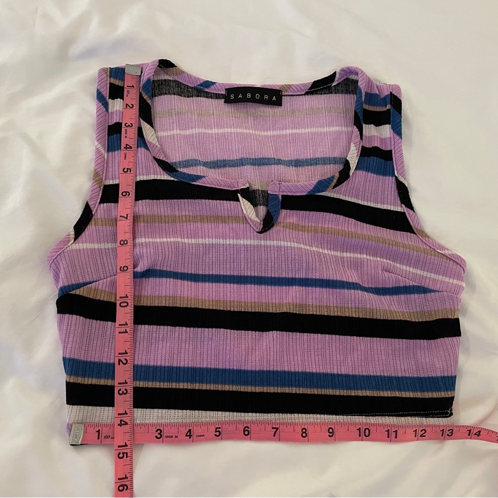 Sabora Ribbed Crop Top - Picture 2 of 3